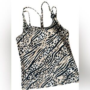 Pink Victoria secret ULTIMATE activewear top Animal Print
